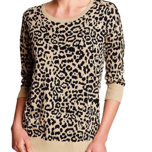 Banana Republic Sweaters - Banana Republic Leopard Print Sweater